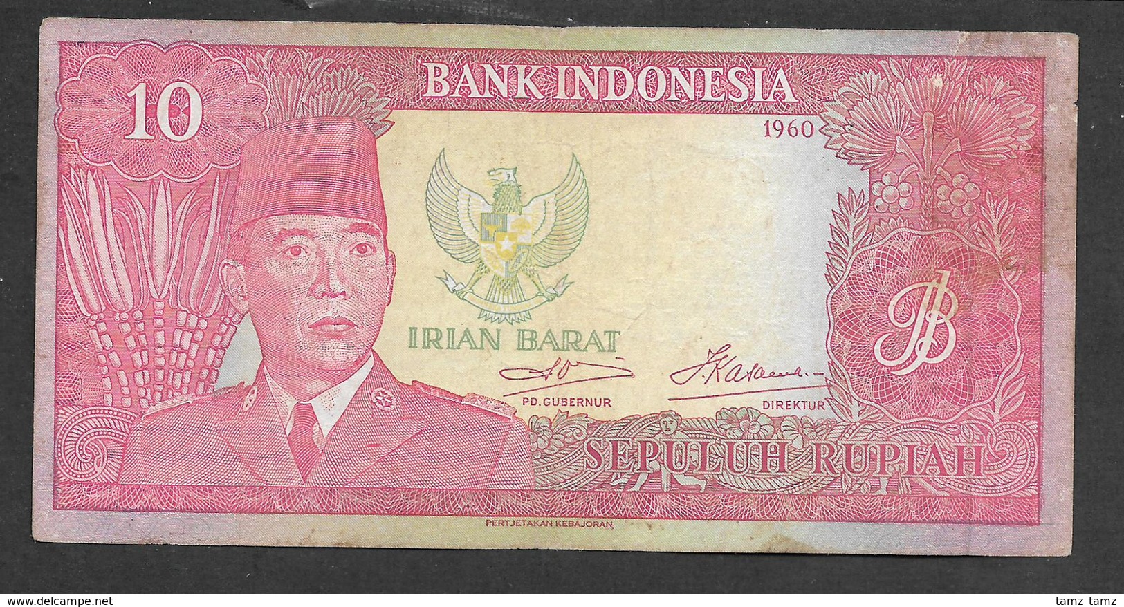 Indonesia Irian Barat 10 Rupiah 1960 VF- - Indonesia