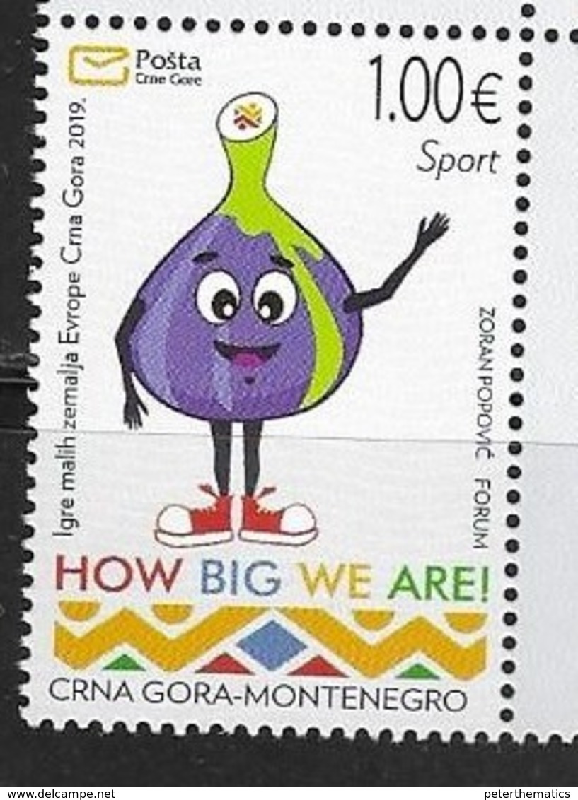 MONTENEGRO, 2019, MNH,GAMES OF THE SMALL STATES OF EUROPE, SPORTS,1v - Other & Unclassified