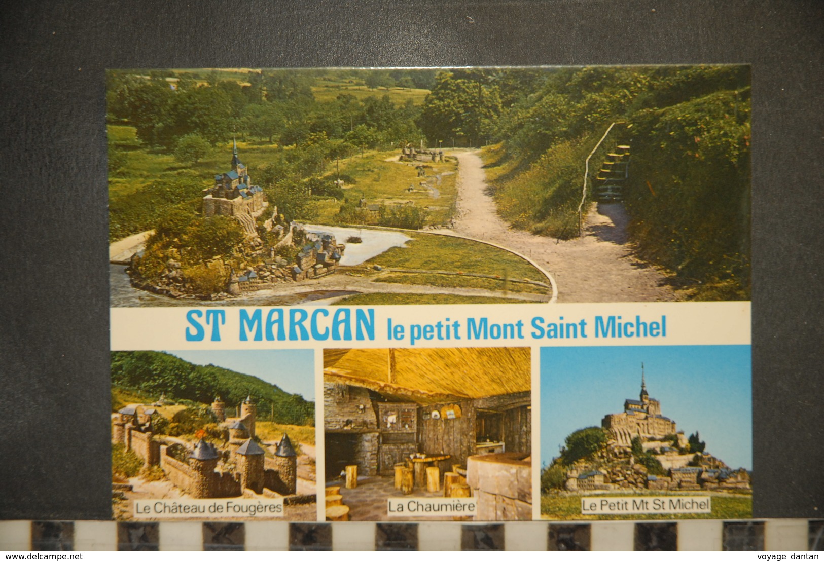 CP, 35, SAINT-MARCAN ,  Le Petit Mont Saint Michel - 4 Vues : Château De Fougères, La Chaumière, Le Petit MT ST Michel - Other & Unclassified