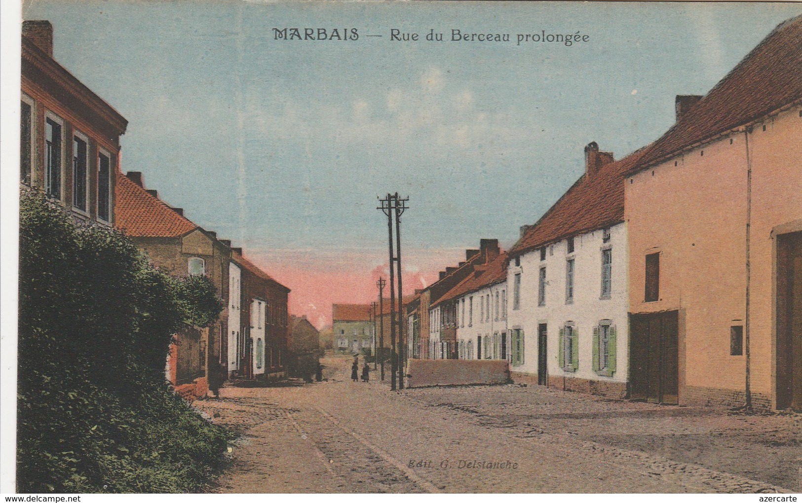 Marbais ,( Villers-la-Ville ), Rue Du Berceau Prolongée  ,   Colorisée - Villers-la-Ville