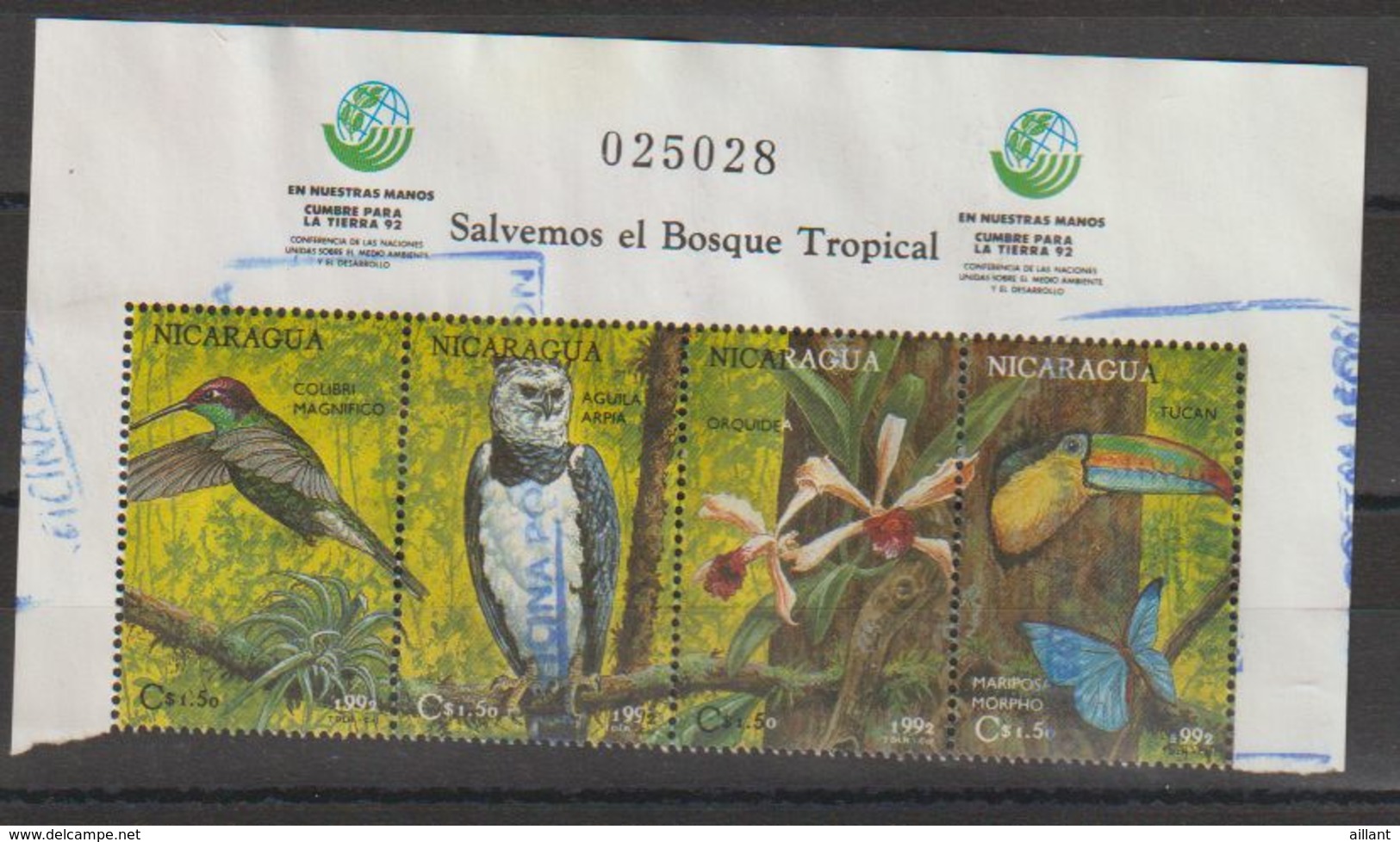 Nicaragua .1992   Aigle Harpie    Harpia Harpyja - Arends & Roofvogels