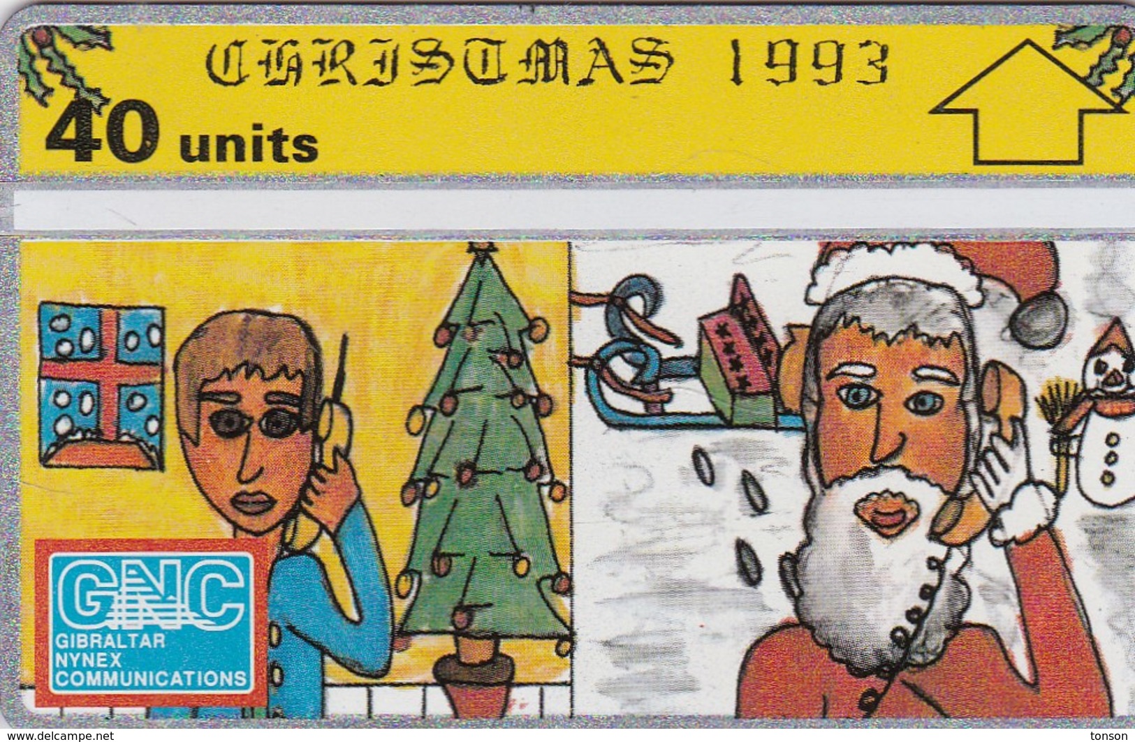 Gibraltar, GIB-34, Christmas 1993, Mint, 2 Scans. - Gibraltar