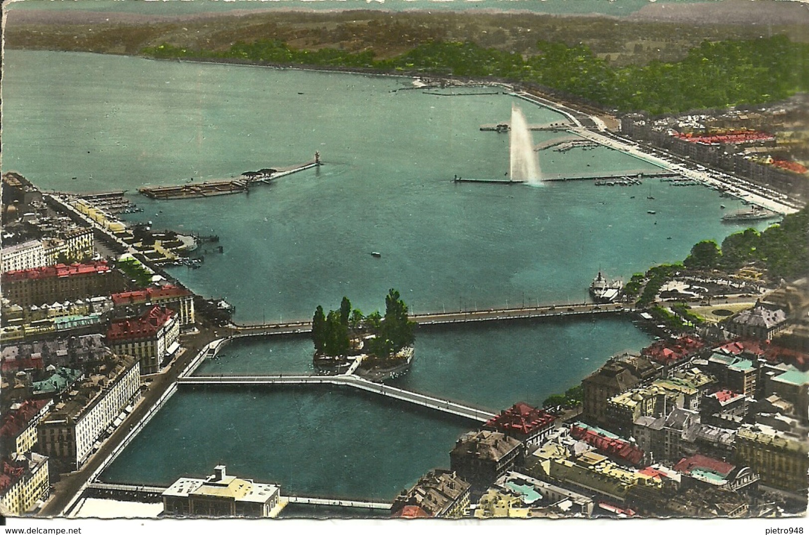 Geneve (Geneve, Svizzera) Veduta Aerea, Aerial View, Vue Aerienne, Luftansicht - Genève