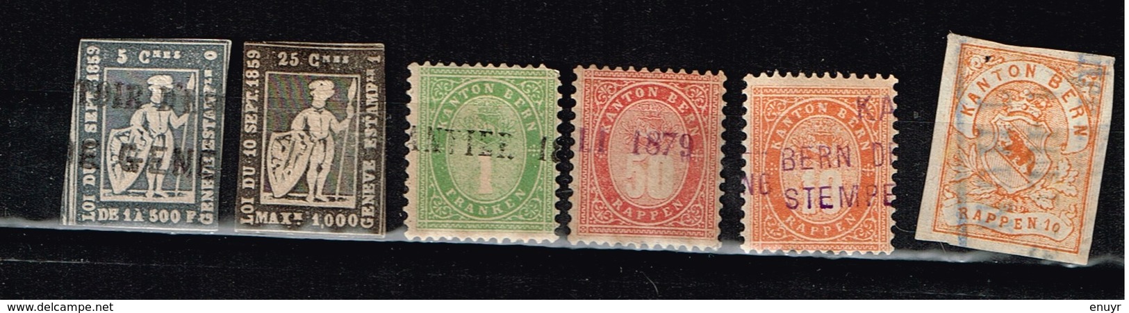 Lot Suisse, Anciens Timbres Fiscaux à Identifier - Collections (without Album)