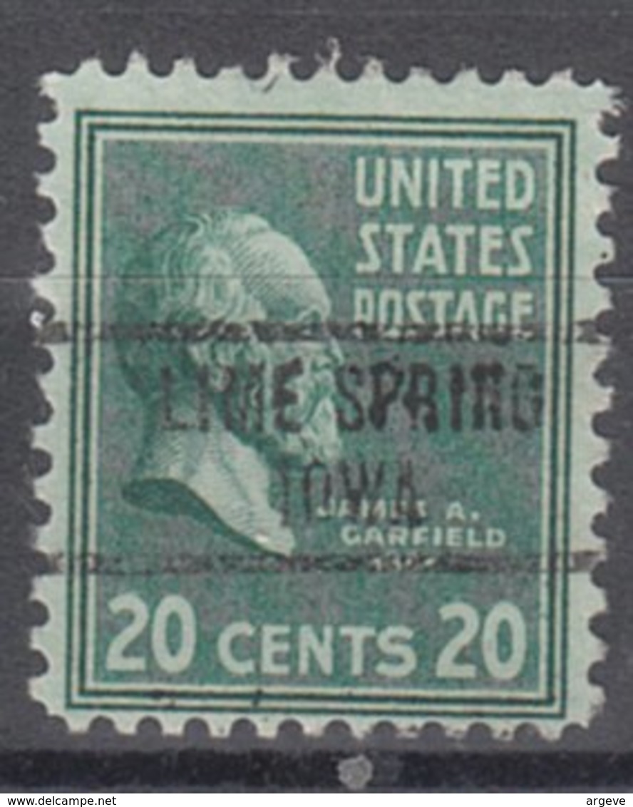 USA Precancel Vorausentwertung Preo, Locals Iowa, Lime Spring 734 - Vorausentwertungen