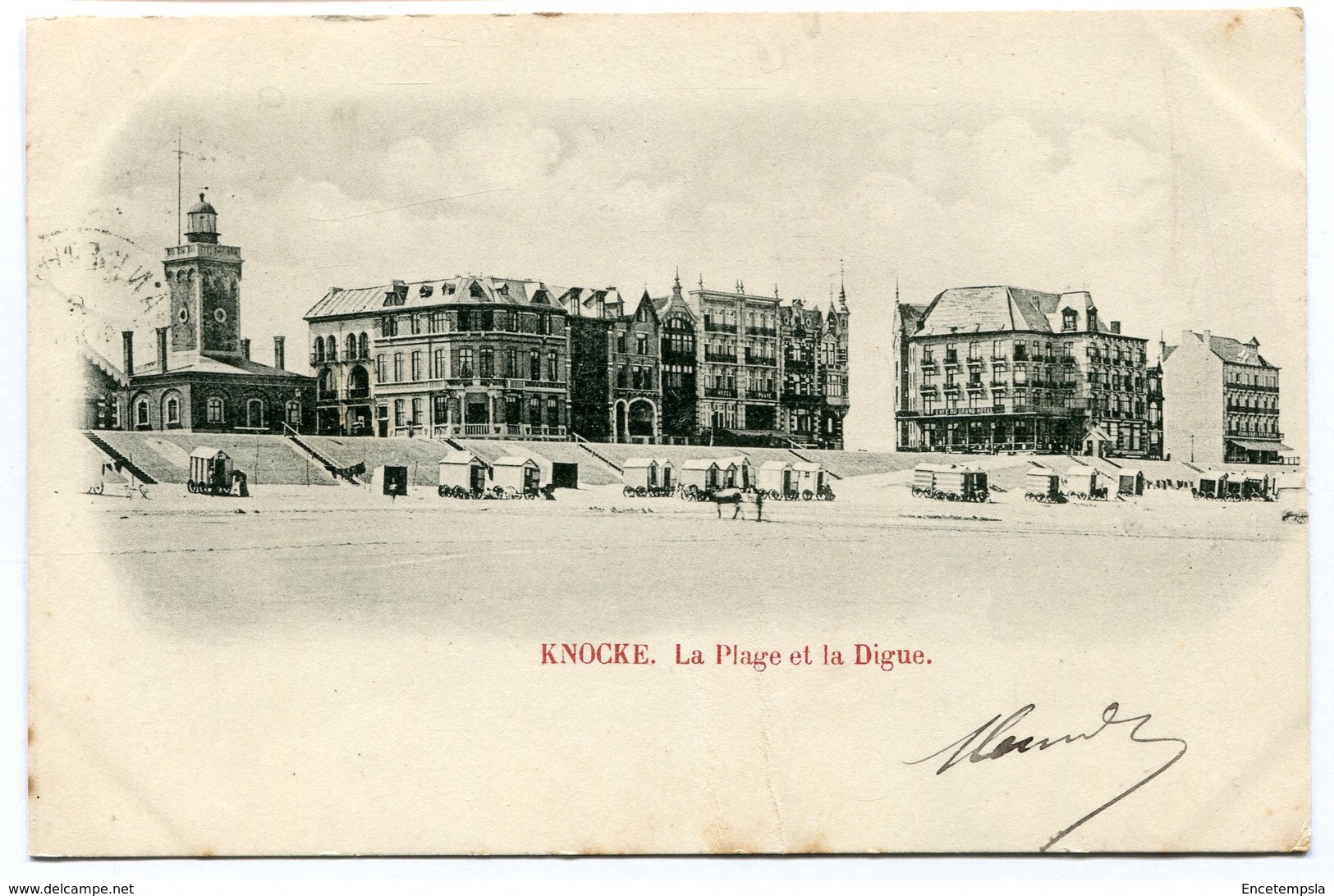 CPA - Carte Postale - Belgique - Knocke - La Plage Et La Digue - 1901  (B8949) - Knokke