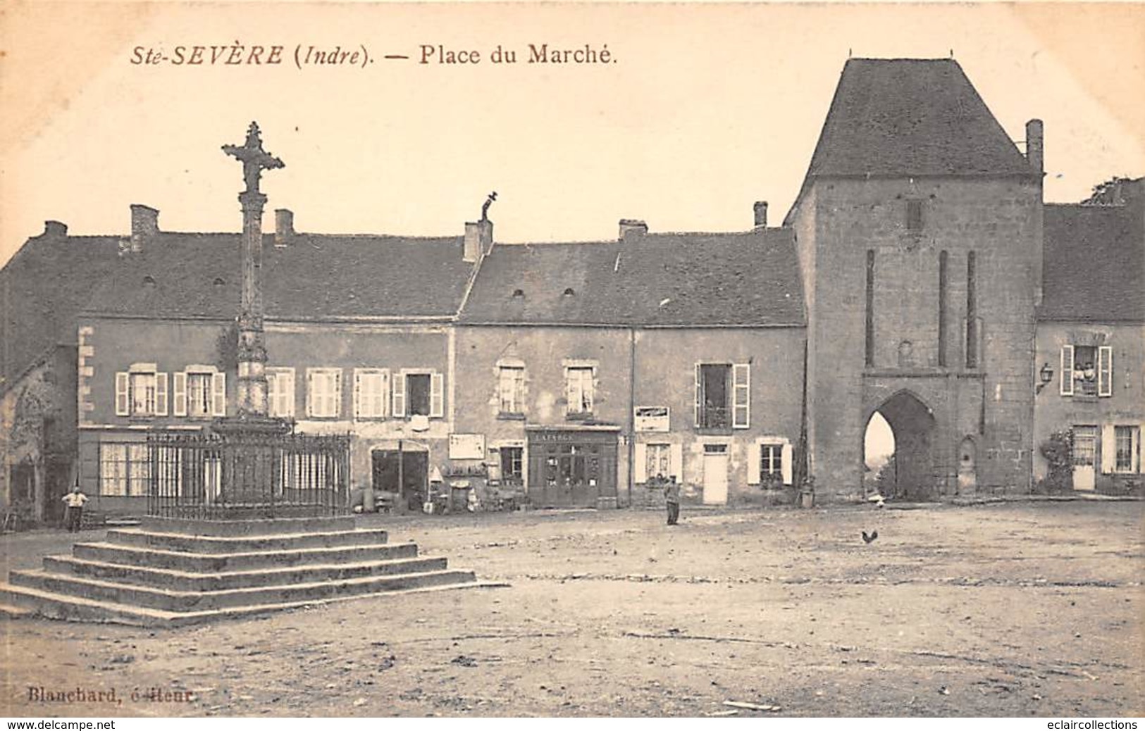 Sainte Sevère         36         Place Du Marché         (Pli Voir Scan) - Sonstige & Ohne Zuordnung