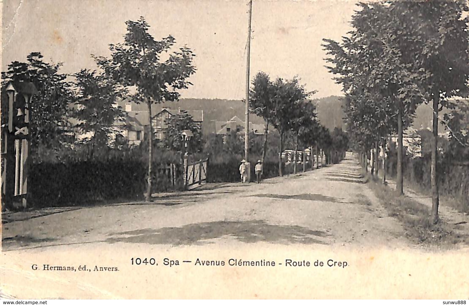 Spa - Avenue Clémentine - Route De Crep (animée, G. Hermans) - Spa