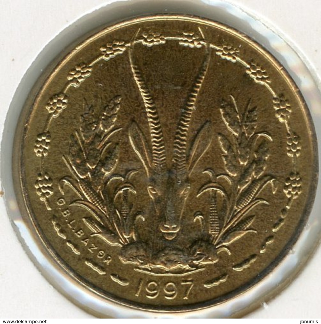 Afrique De L'Ouest West African States Union Monétaire 5 Francs 1997 UNC BCEAO UMOA KM 2a - Autres – Afrique