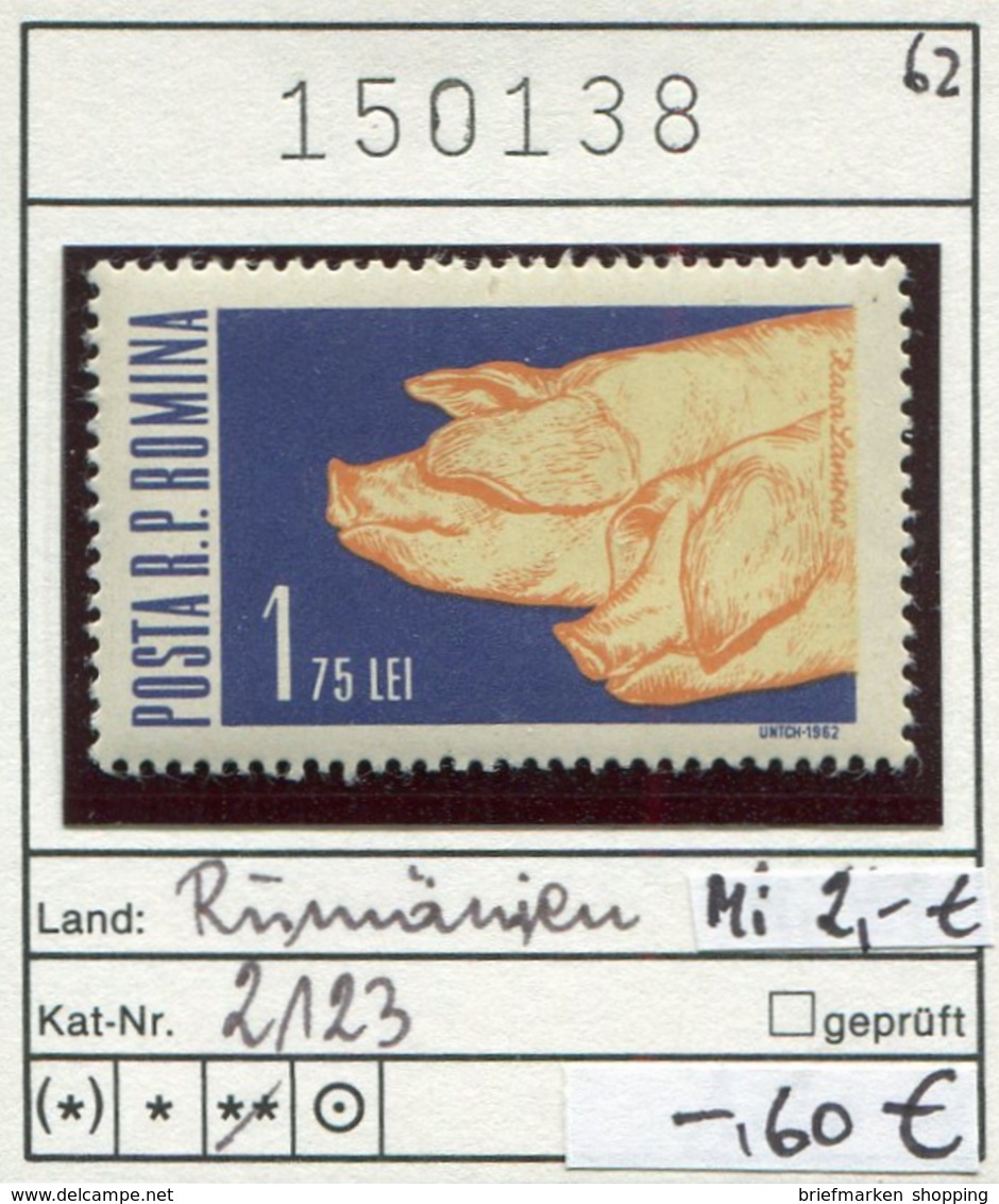 Rumänien - Roumanie - Romina - Rominia - Michel 1689 - ** Mnh Neuf Postfris - Schweine Pigs - Ungebraucht