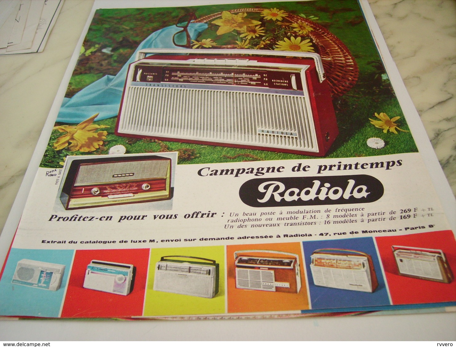 ANCIENNE PUBLICITE  CAMPAGNE DE PRINTEMPS TRANSISTORS RADIOLA  1963 - Posters