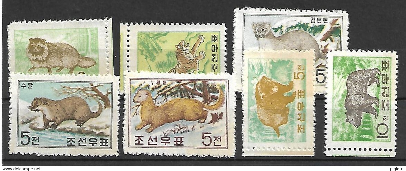 COR024 - 1962 COREA DEL NORD - ANIMALI - NUOVI - Corea Del Nord