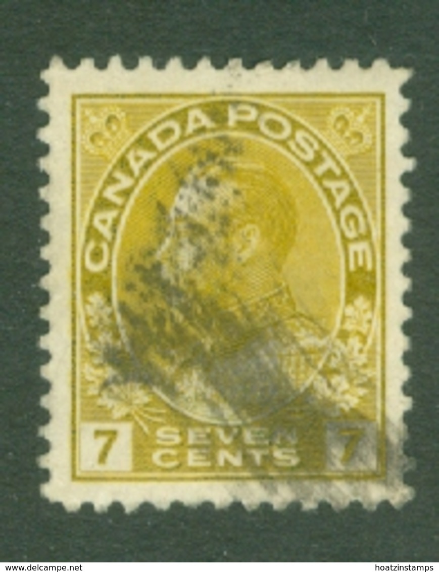 Canada: 1911/22   KGV    SG209    7c   Yellow Ochre      Used - Used Stamps