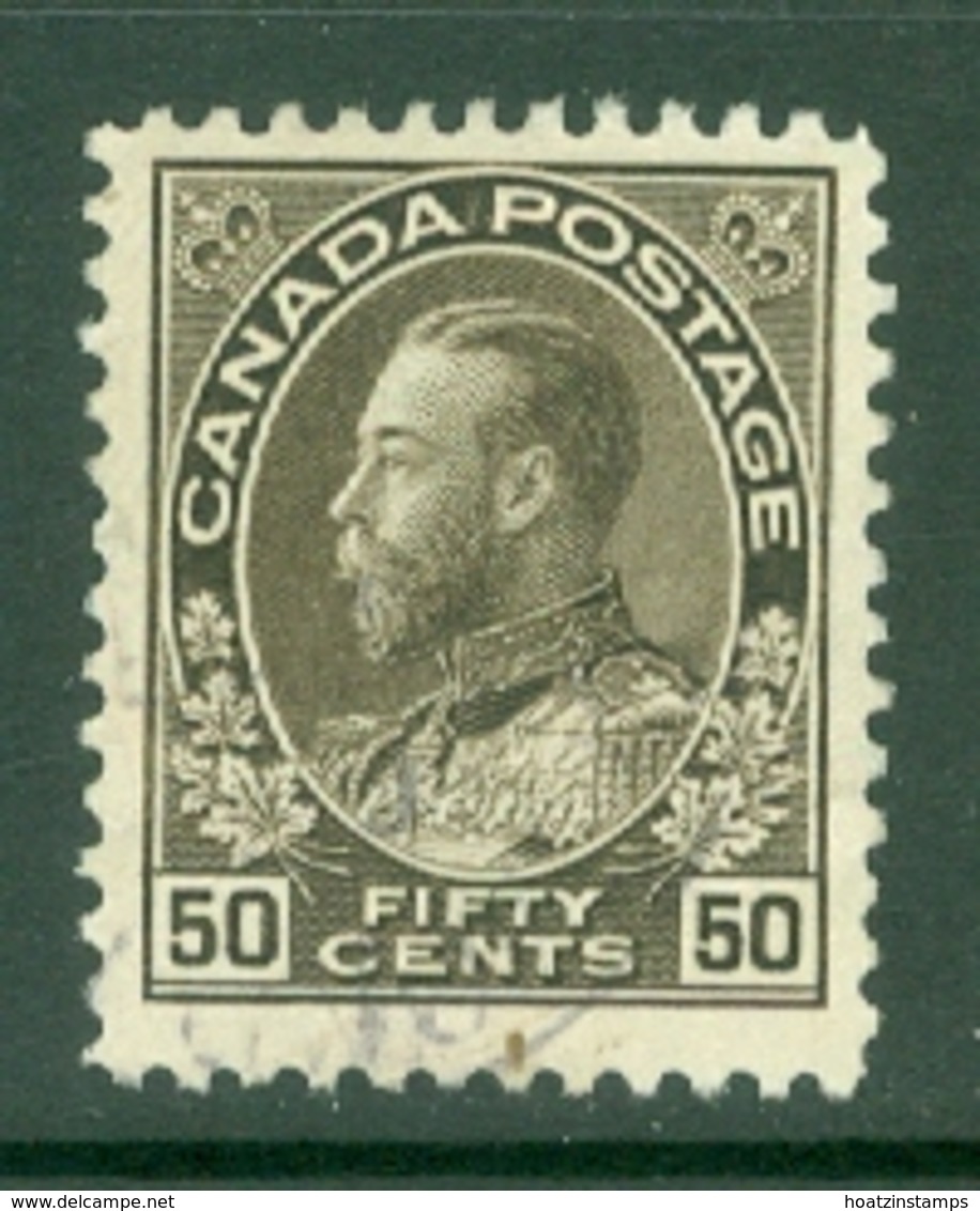 Canada: 1911/22   KGV    SG214    50c   Grey Black      Used - Used Stamps