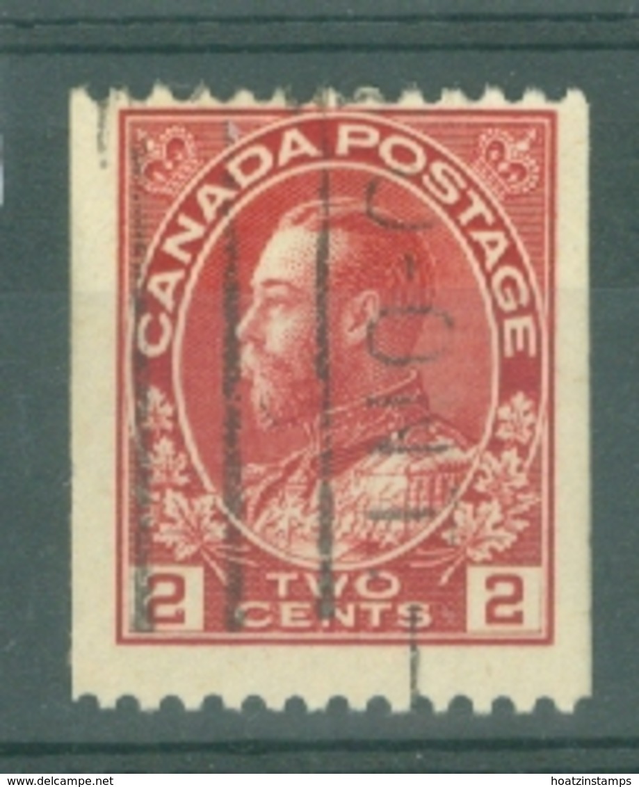 Canada: 1912/21   KGV - Coil  SG218    2c   Deep Rose-red  [Perf 12 X Imperf]      Used - Used Stamps