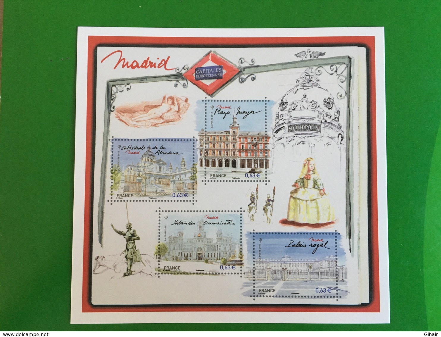 Carte Postale Prétimbrée 2019 Madrid - Timbres (représentations)