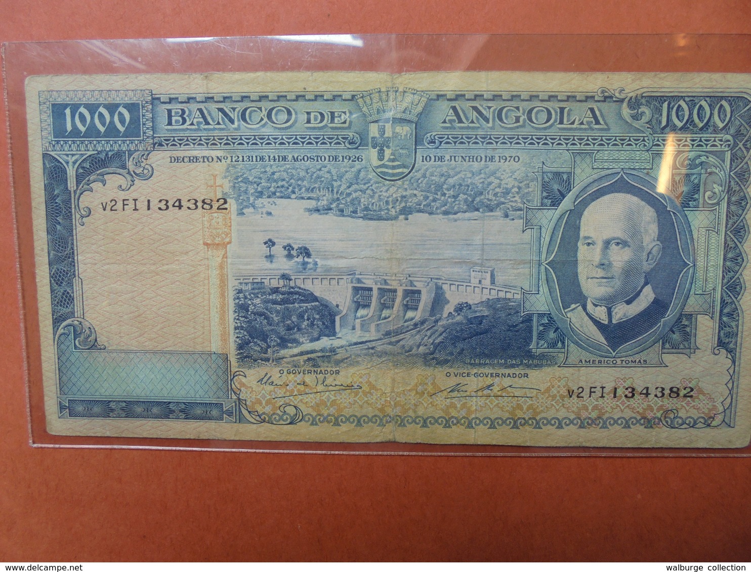 ANGOLA 1000 ESCUDOS 1970 RARE ! CIRCULER (B.3) - Angola