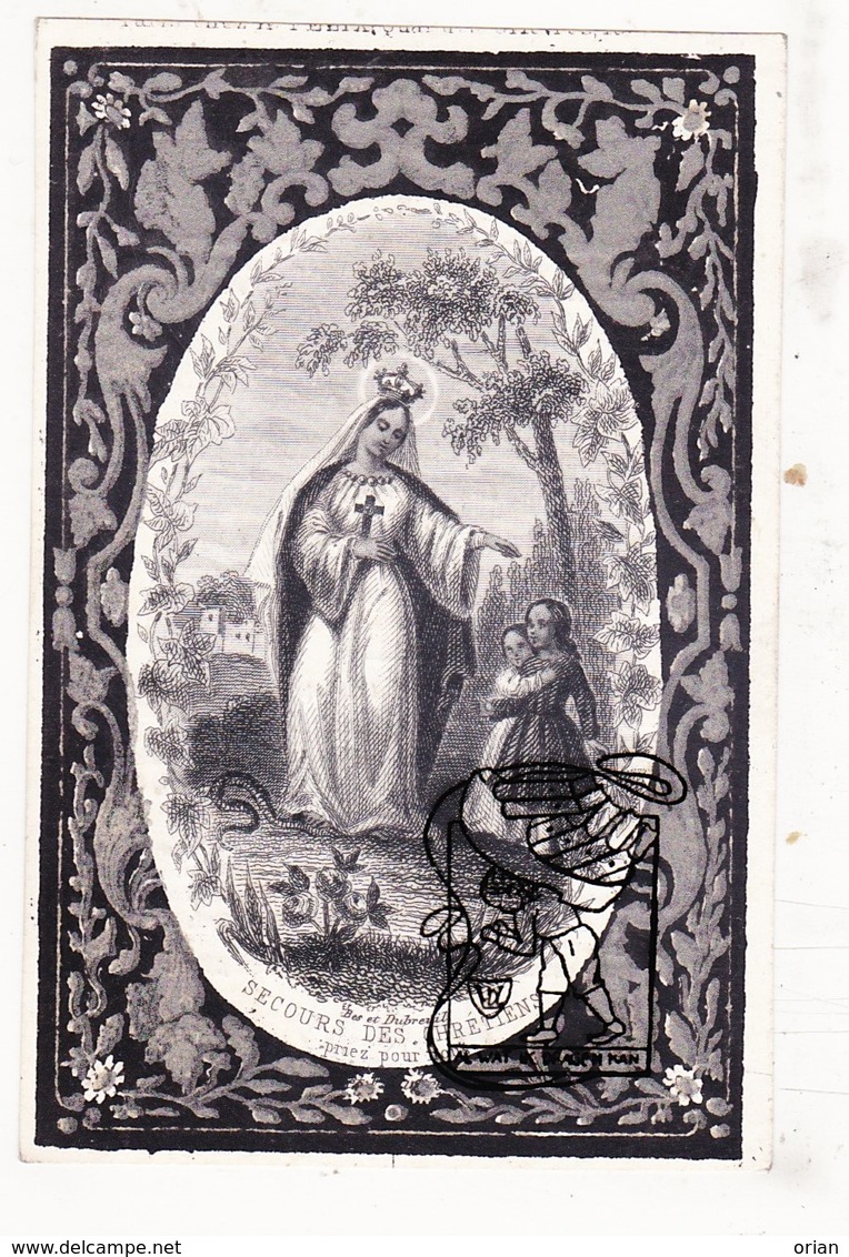 DP Catherine Julienne Bosselaer / Morissens ° Mechelen 1796 † 1856 X JB. Charles Van Kiel - Images Religieuses