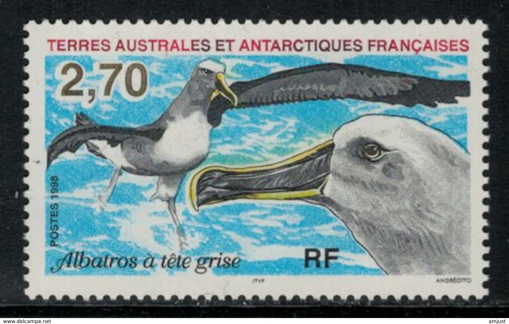 T.A.A.F. // 1998 //  No.229 Y&T Neuf**  Faune Antarctique, L'albatros - Unused Stamps