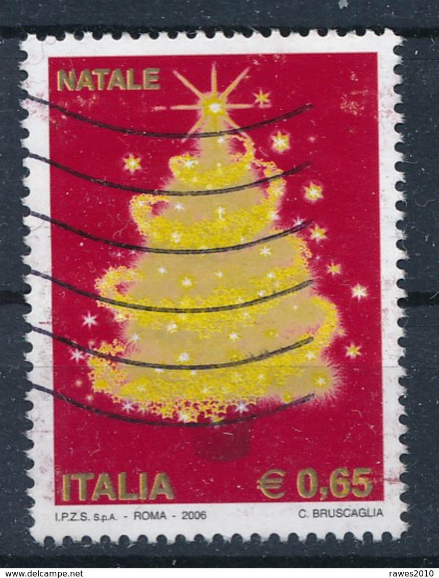 Italien 2006 0,65 Euro Gest. Weihnachten Baum - 2001-10: Marcophilie