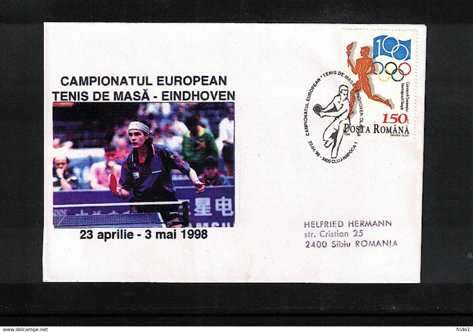 Romania 1998 Eindhoven Europa Table Tennis Championship Interesting Cover - Tischtennis