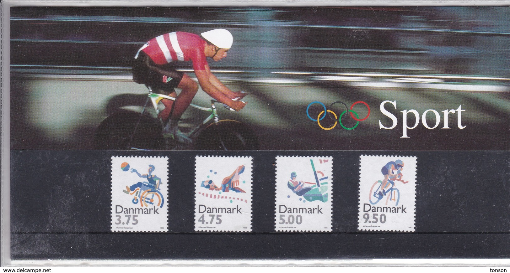 Denmark, SM 22, Souvenir Folder, Sport, 1996  Can Be Used For Postage Postal Value 23 Kr - Otros & Sin Clasificación