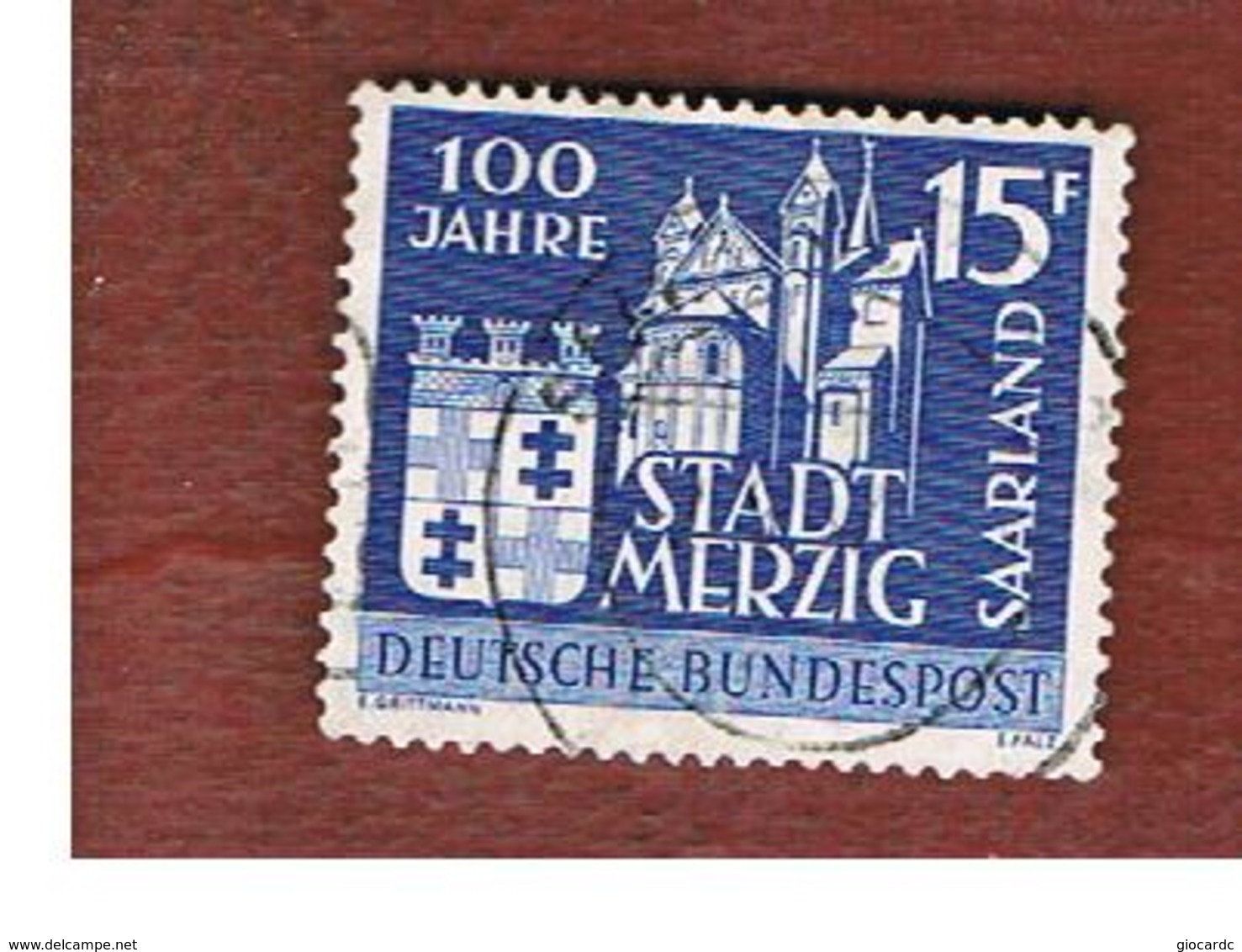 SAAR (SARRE) - SG 398 - 1957  MERZIG CENTENARY - USED - Usati