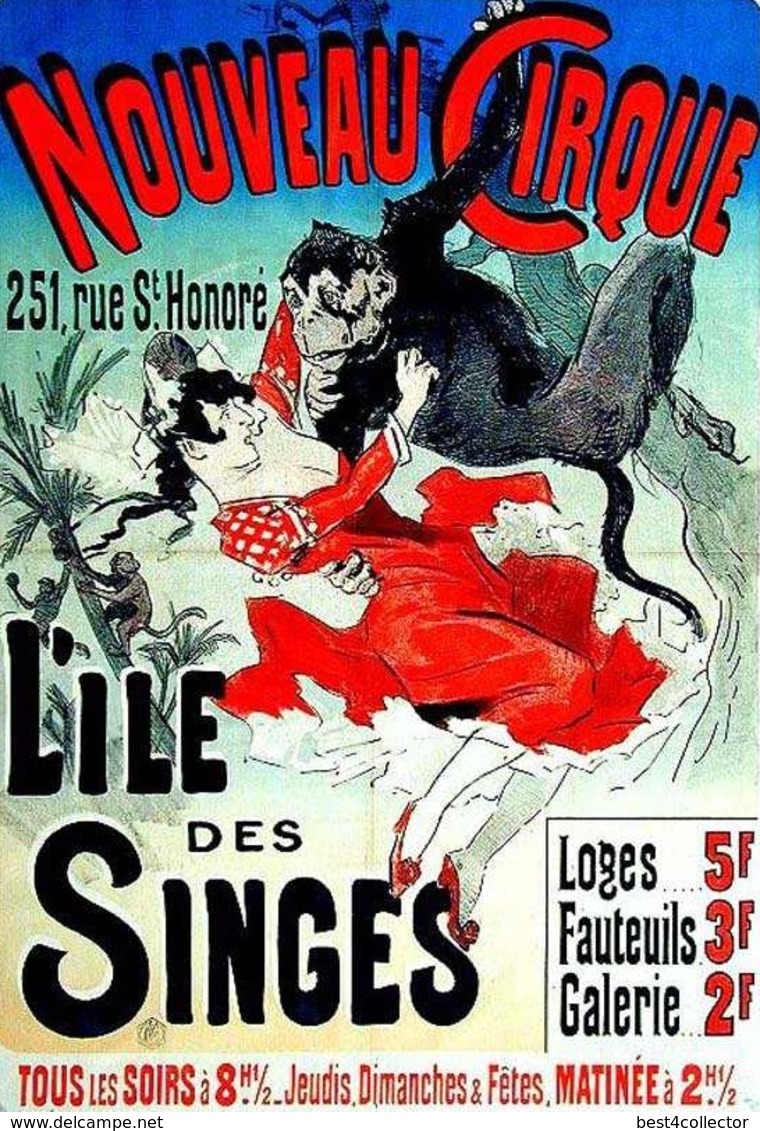 @@@ MAGNET - Nouveau Cirque  L'île Des Singes - Advertising