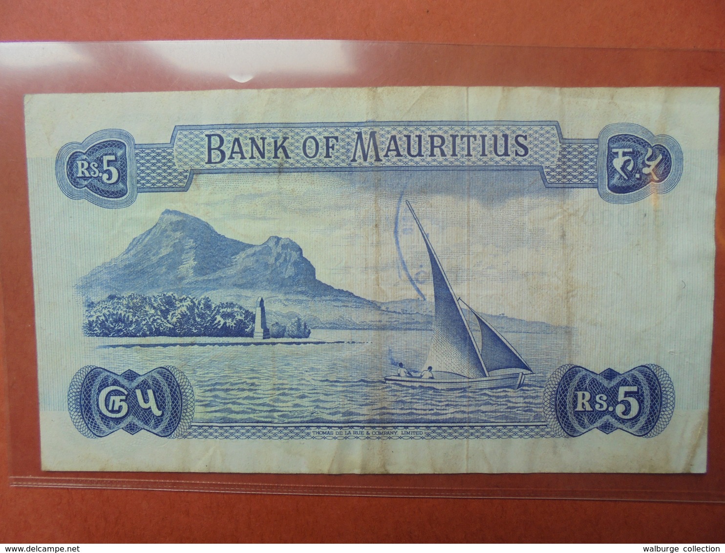 MAURITIUS 5 RUPEES 1967 CIRCULER (B.3) - Mauricio