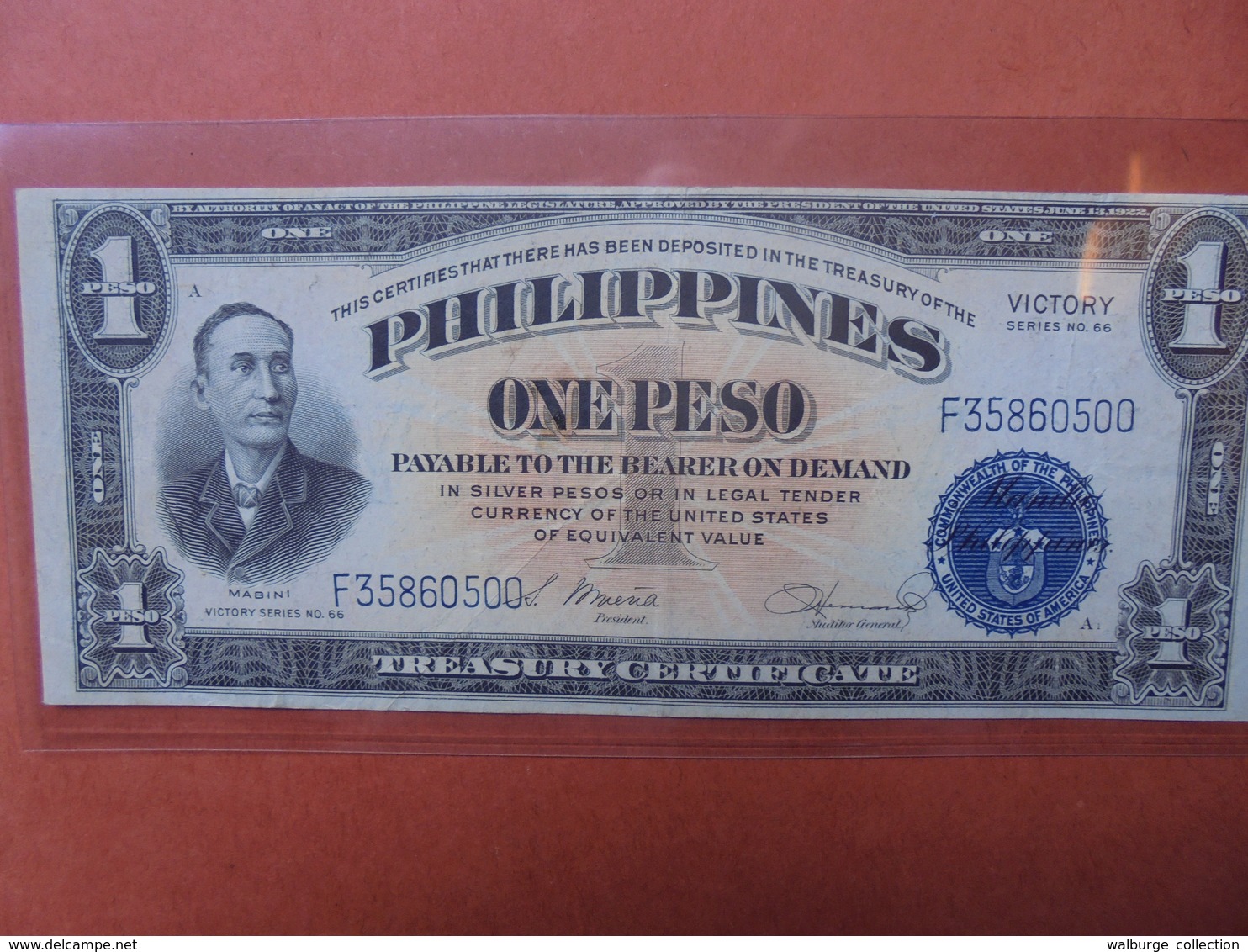 PHILIPPINES 1 PESO 1944 "VICTORY" BONNE QUALITE- CIRCULER (B.3) - Philippines