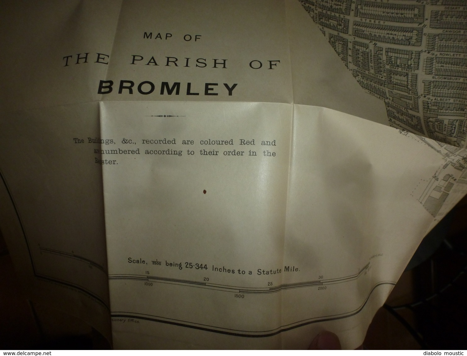 1900 With map of the Parish of BROMLEY : The survey of London: being the first volume of the register of the committee