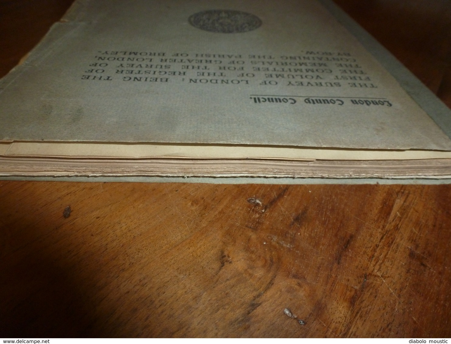 1900 With map of the Parish of BROMLEY : The survey of London: being the first volume of the register of the committee