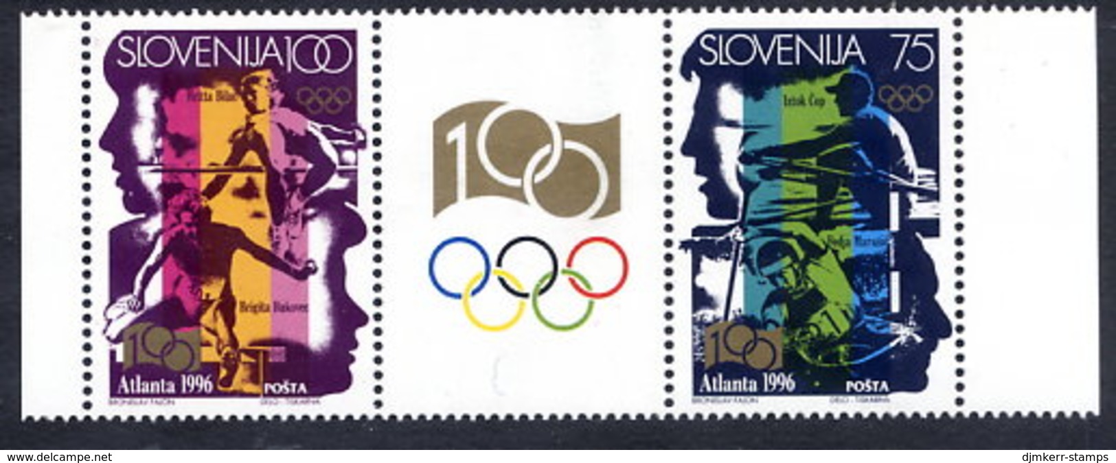 SLOVENIA 1996 Centenary Of Modern Olympic Games MNH / **.  Michel 151-52 - Eslovenia