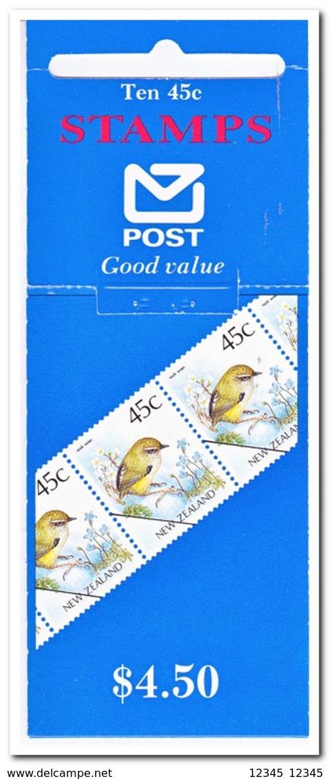 Nieuw Zeeland 1991, Postfris MNH, Birds ( Booklet, Carnet ) - Postzegelboekjes