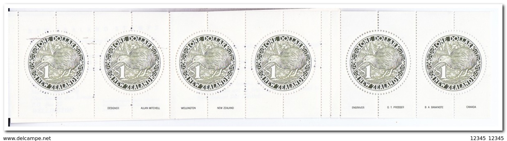 Nieuw Zeeland 1988, Postfris MNH, Birds ( Booklet, Carnet ) - Postzegelboekjes