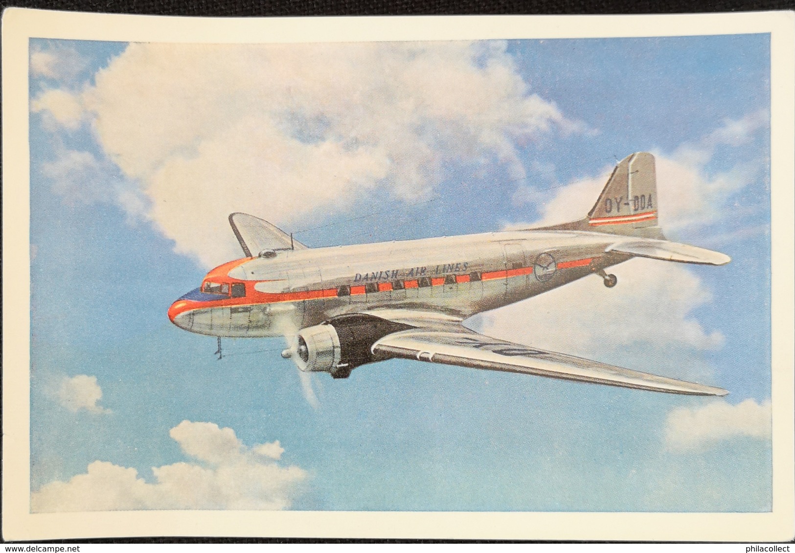 2 Cards Danish Airlines / Dc3 Sven Viking - Tor Viking 19?? - 1946-....: Era Moderna