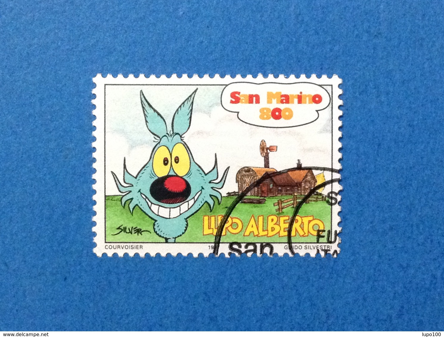 1997 SAN MARINO STORIA DEL FUMETTO FUMETTI LUPO ALBERTO FRANCOBOLLO USATO STAMP USED - Usati