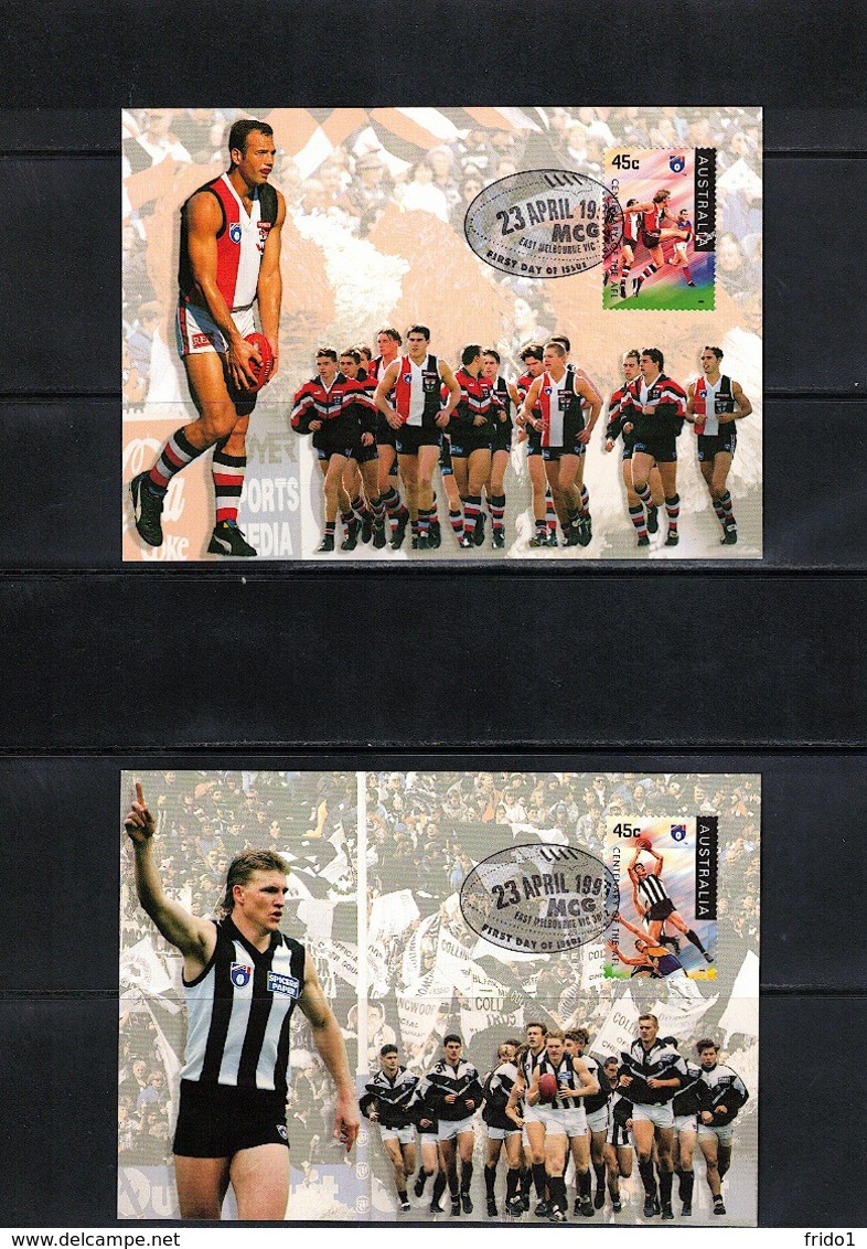 Australia 1996 Rugby - Centenary Of The AFL 2 Maximumcards - Rugby