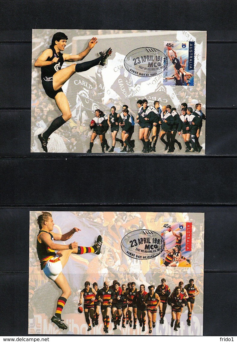 Australia 1996 Rugby - Centenary Of The AFL 2 Maximumcards - Rugby