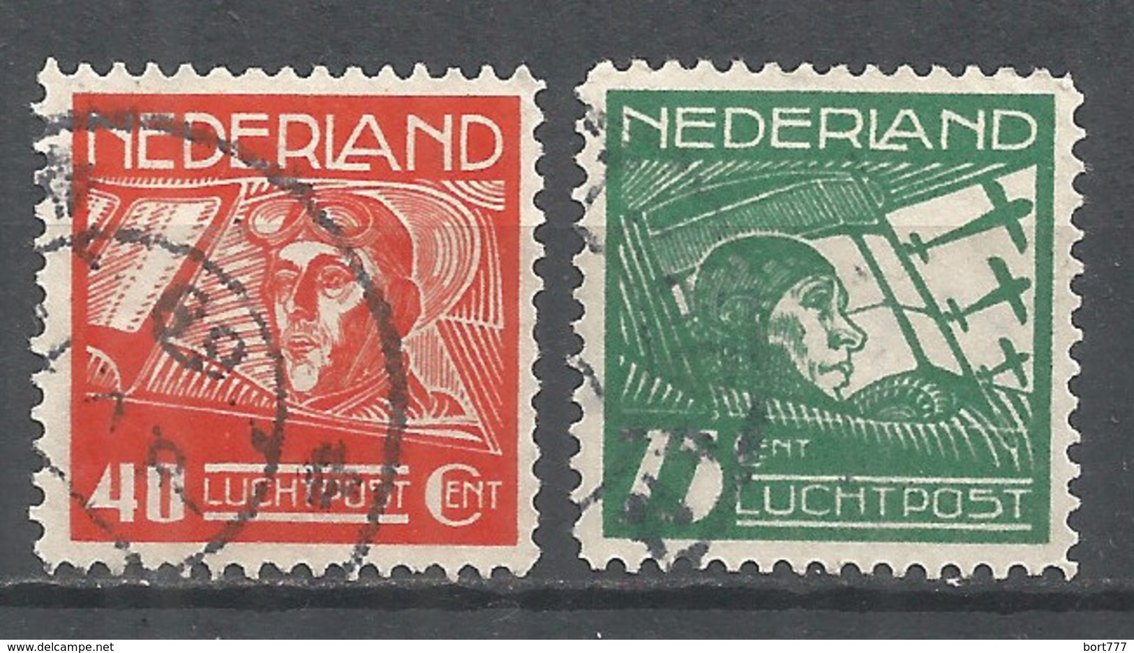 Netherlands 1928 Year, Used Stamps Set Mi.# 213-14 - Used Stamps