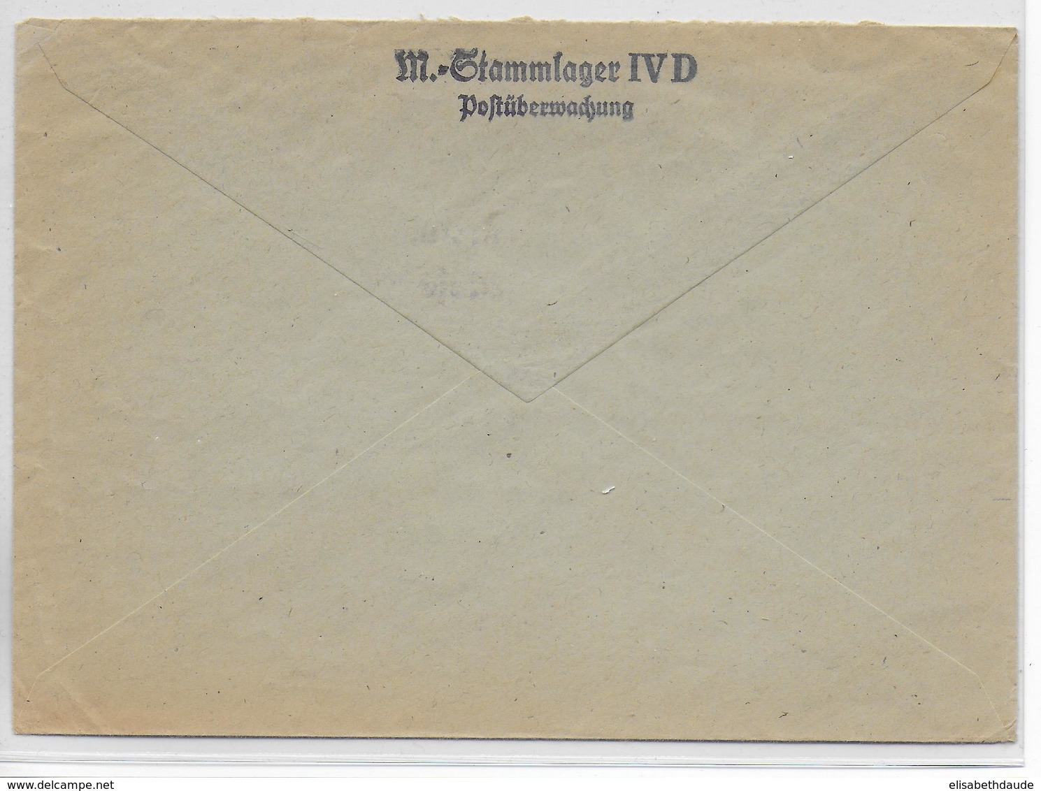 KRIEGSGEFANGENENPOST - 1944 - ENVELOPPE Du M.-STAMMLAGER IV D => GENEVE - Prisoners Of War Mail