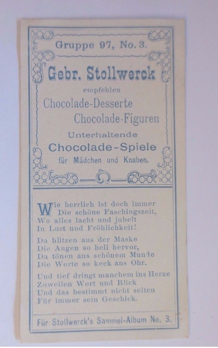 "Stollwerck" Gruppe 97, Nr.3, Album Nr.3,  Wiener Bilder ♥  - Sonstige & Ohne Zuordnung