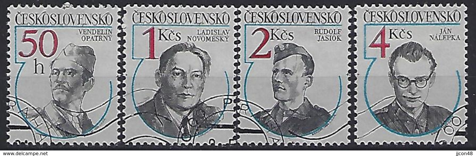 Czechoslovakia 1984  Anti-Fascist Heroes (o) Mi.2763-2766 - Used Stamps