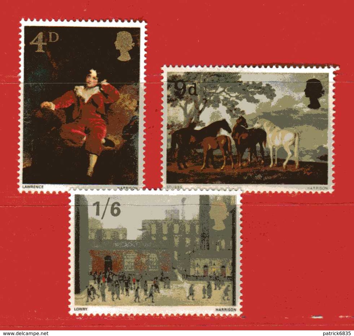 (Mn1)  Great  BRITAIN **- 1967 - TABLEAUX . Yvert. 491-492-493.  MNH.  Vedi Descrizione. - Unused Stamps