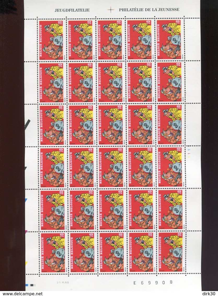 Belgie 1995 2619 BD Comics Strips Sammy Jeugdfilatelie Luppi Full Sheet MNH Plaatnummer 1 - Non Classés