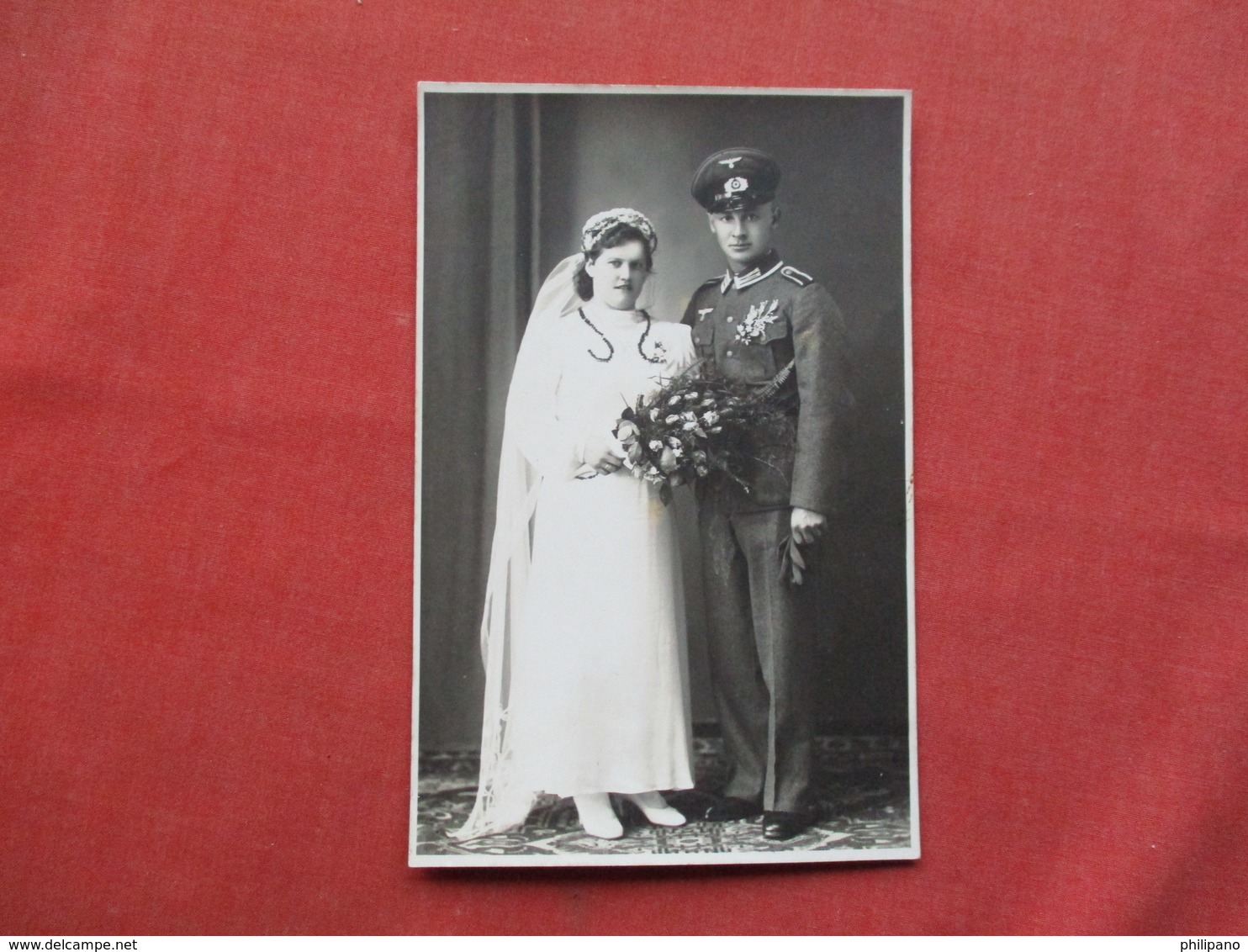 RPPC  German  Army Soldier  With Wife    Ref 3421 - War 1939-45