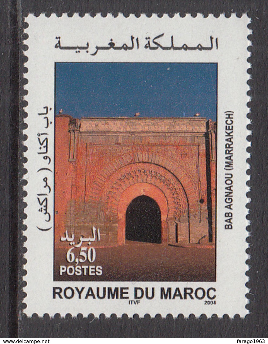 2004 Morocco Maroc  Bab Agnaou Tourism Architecture Complete Set Of 1 MNH - Morocco (1956-...)
