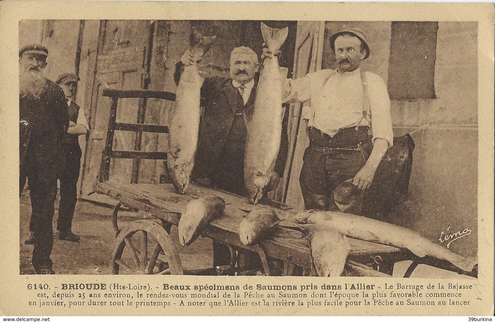 BRIOUDE  La Pêche Aux Saumons   Années  1905/20 - Brioude