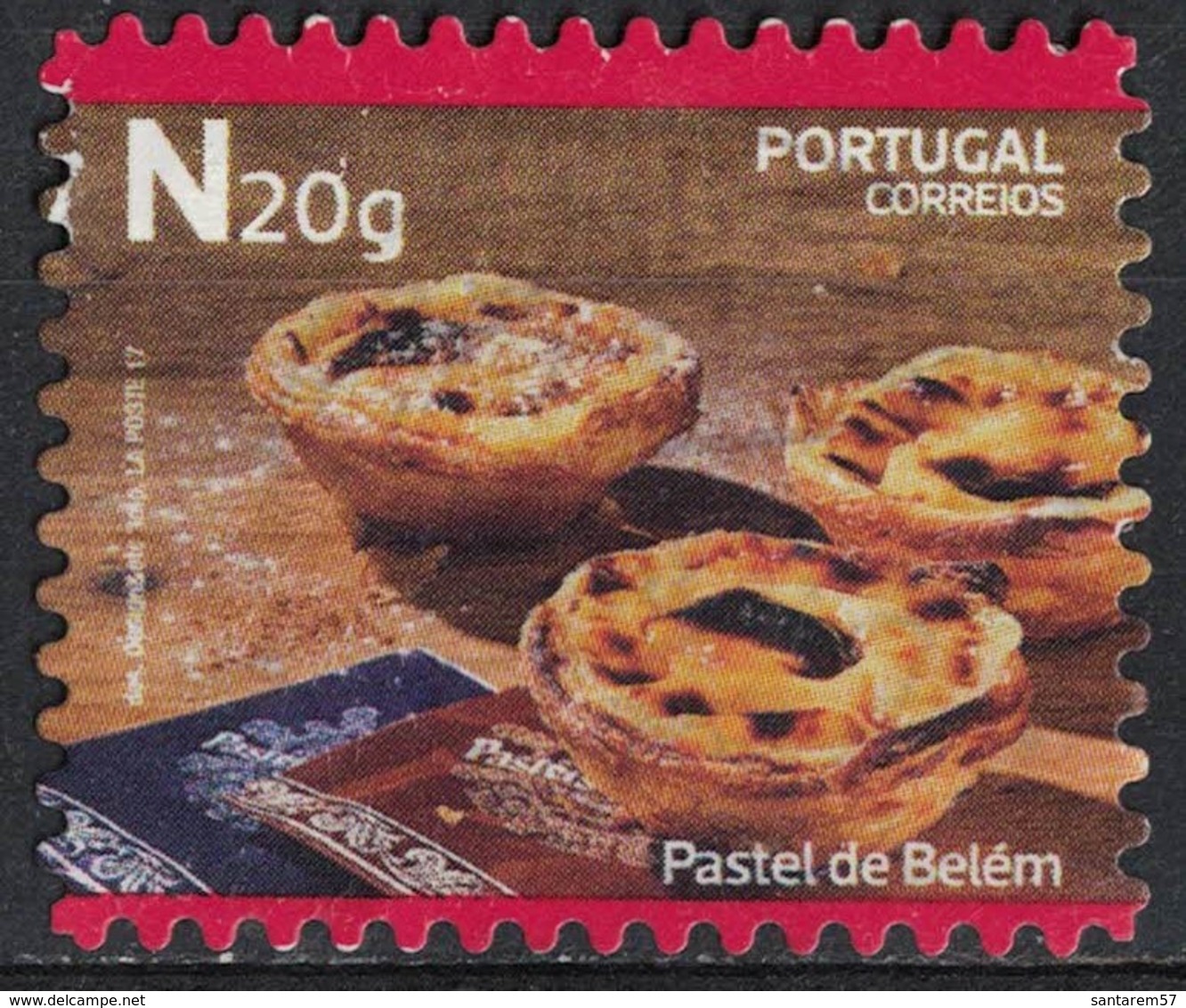 Portugal 2017 Oblitéré Used Dessert Traditionnel Pastel De Belém Nata SU - Oblitérés