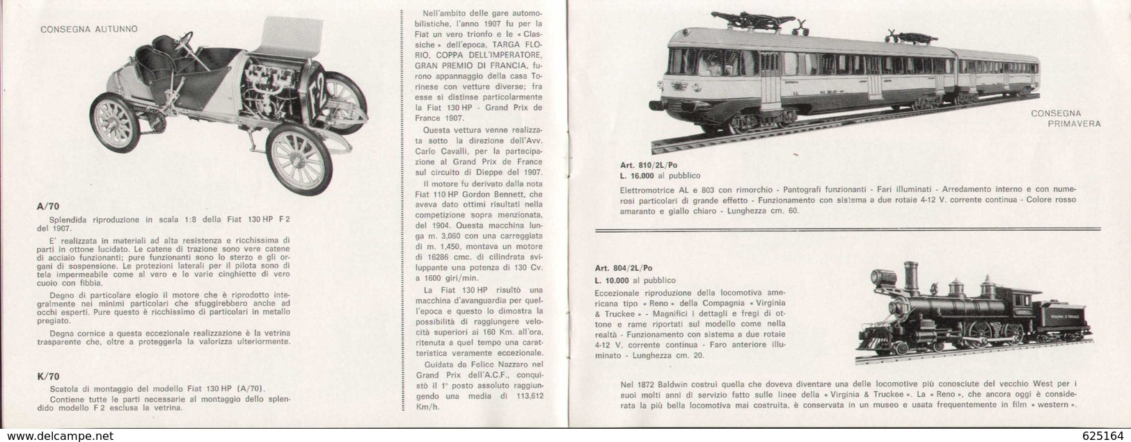 Catalogue POCHER 1964-65 Supplemento Al Catalogo Trains HO - Cannon - FIAT 130 1:32 + Price List LIT 6/2/1966 - English